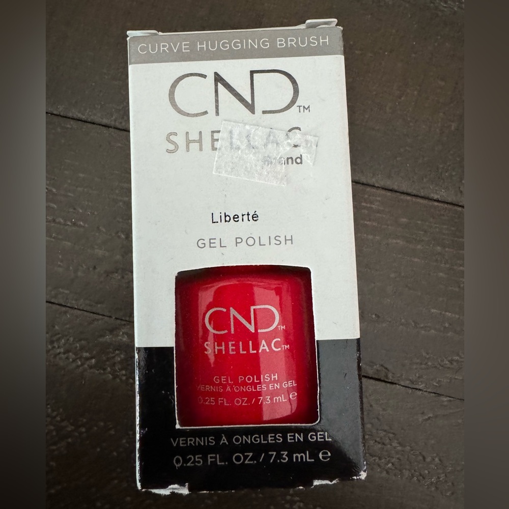 CND Shellac UV/LED Color Gel Polish Liberte 0.25 oz NIB! Red Professional